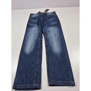 Steves Jeans Mens 30x30 Blue Austin Stretch Denim Athletic Fit Straight Leg
